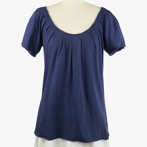 Kimchi & Blue Dark Blue Short Sleeve Shirt